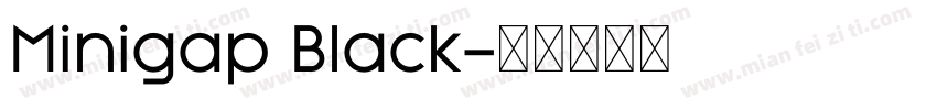 Minigap Black字体转换